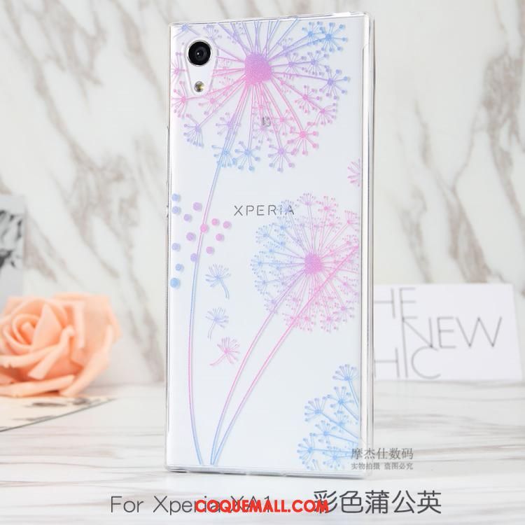 Étui Sony Xperia Xa1 Téléphone Portable Transparent Peinture, Coque Sony Xperia Xa1 Protection Silicone