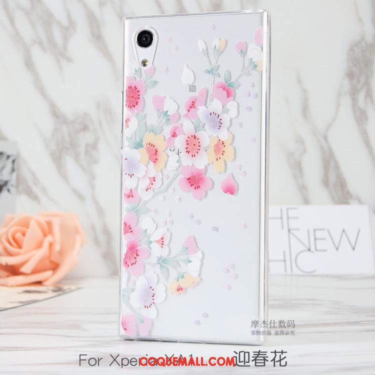 Étui Sony Xperia Xa1 Téléphone Portable Transparent Peinture, Coque Sony Xperia Xa1 Protection Silicone