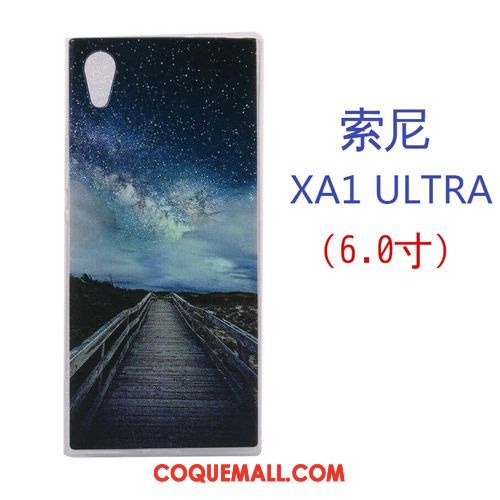 Étui Sony Xperia Xa1 Ultra Créatif Fluide Doux Violet, Coque Sony Xperia Xa1 Ultra Dessin Animé Téléphone Portable