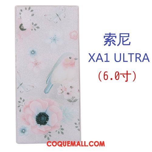 Étui Sony Xperia Xa1 Ultra Créatif Fluide Doux Violet, Coque Sony Xperia Xa1 Ultra Dessin Animé Téléphone Portable