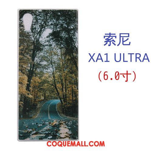 Étui Sony Xperia Xa1 Ultra Dessin Animé Créatif Silicone, Coque Sony Xperia Xa1 Ultra Fluide Doux Blanc