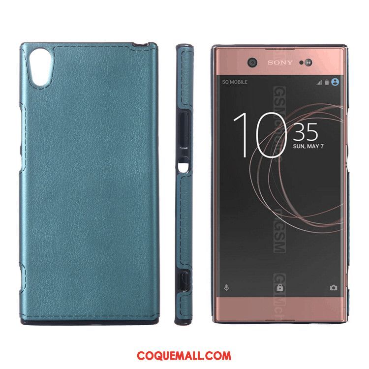 Étui Sony Xperia Xa1 Ultra Fluide Doux Cuir Jaune, Coque Sony Xperia Xa1 Ultra Antidérapant Protection