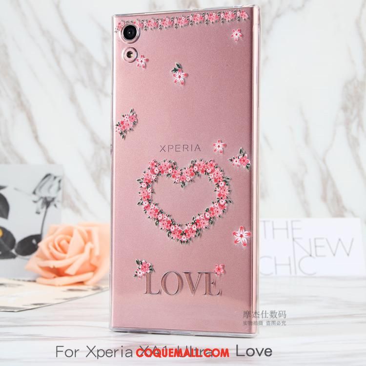 Étui Sony Xperia Xa1 Ultra Noir Téléphone Portable Fluide Doux, Coque Sony Xperia Xa1 Ultra Transparent Protection