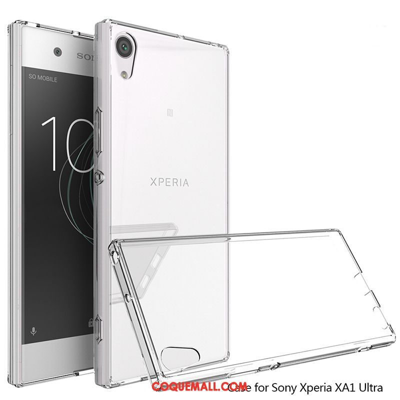 Étui Sony Xperia Xa1 Ultra Protection Fluide Doux Transparent, Coque Sony Xperia Xa1 Ultra Téléphone Portable Difficile