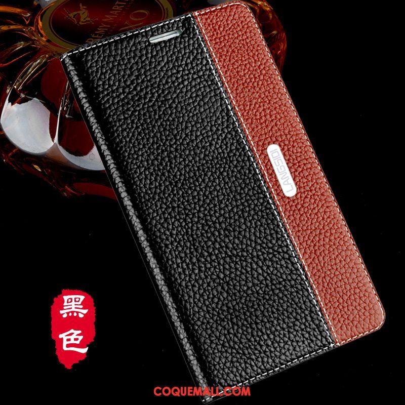 Étui Sony Xperia Xa1 Ultra Protection Téléphone Portable Étui En Cuir, Coque Sony Xperia Xa1 Ultra Cuir Véritable Rouge