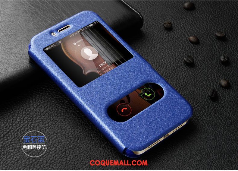 Étui Sony Xperia Xa1 Ultra Protection Étui En Cuir Incassable, Coque Sony Xperia Xa1 Ultra Téléphone Portable Bleu