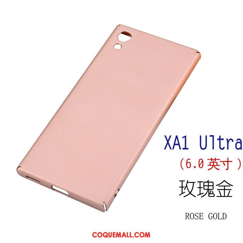 Étui Sony Xperia Xa1 Ultra Sentir Protection Délavé En Daim, Coque Sony Xperia Xa1 Ultra Rose Difficile