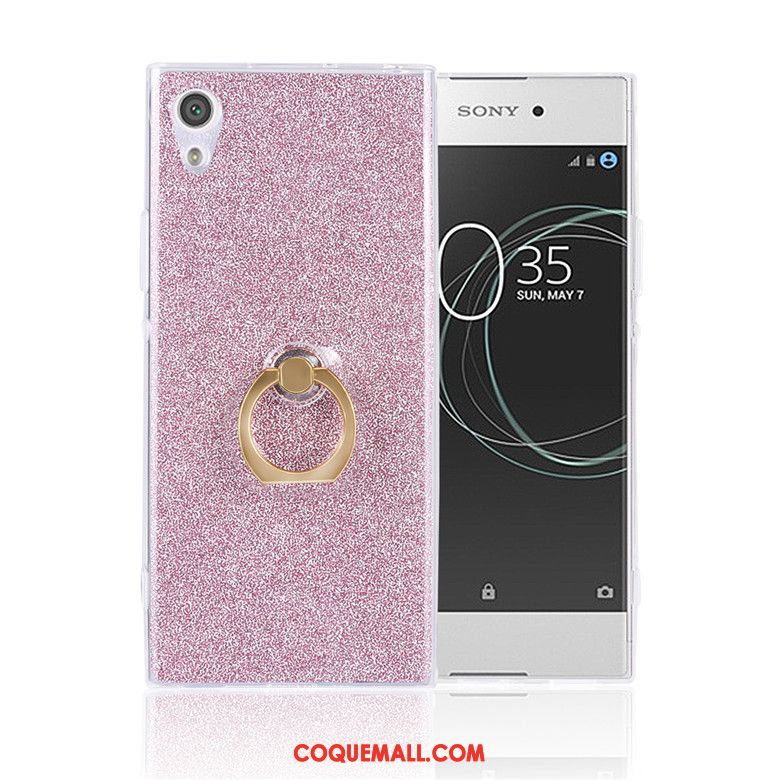 Étui Sony Xperia Xa1 Ultra Support Silicone Protection, Coque Sony Xperia Xa1 Ultra Rose Tout Compris