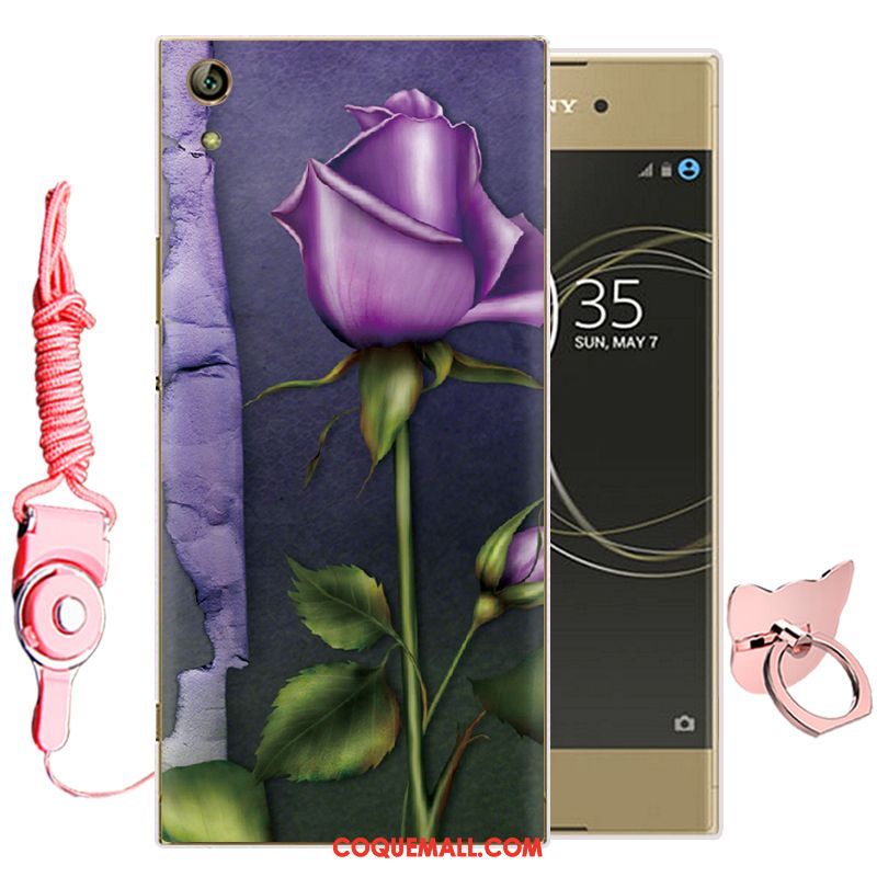 Étui Sony Xperia Xa1 Vert Silicone Fluide Doux, Coque Sony Xperia Xa1 Téléphone Portable Dessin Animé