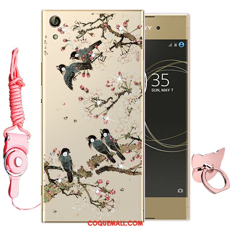 Étui Sony Xperia Xa1 Vert Silicone Fluide Doux, Coque Sony Xperia Xa1 Téléphone Portable Dessin Animé