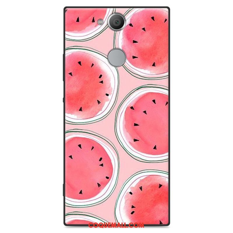 Étui Sony Xperia Xa2 Charmant Protection Bleu, Coque Sony Xperia Xa2 Dessin Animé Délavé En Daim