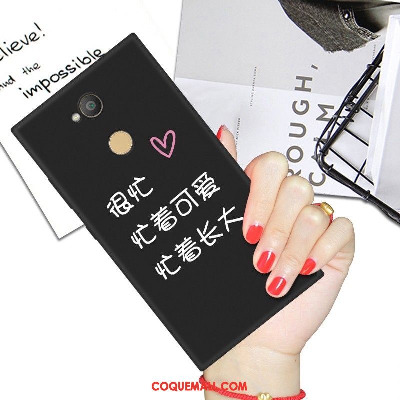 Étui Sony Xperia Xa2 Charmant Téléphone Portable Amoureux, Coque Sony Xperia Xa2 Silicone Noir