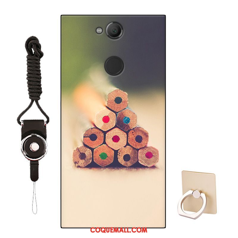 Étui Sony Xperia Xa2 Modèle Protection Rose, Coque Sony Xperia Xa2 Téléphone Portable Fluide Doux