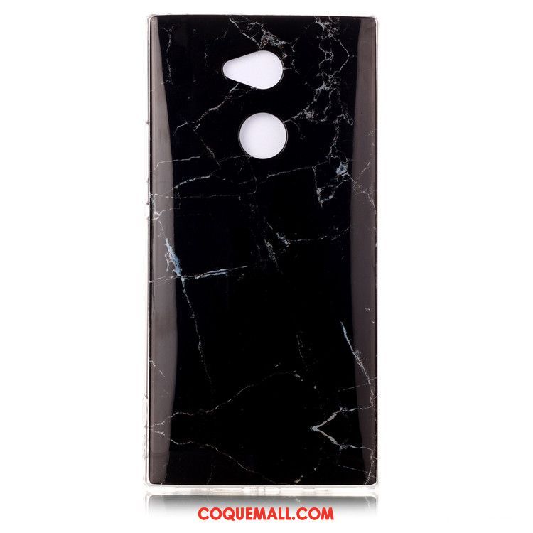 Étui Sony Xperia Xa2 Noir Pu Peinture, Coque Sony Xperia Xa2 Grand Protection