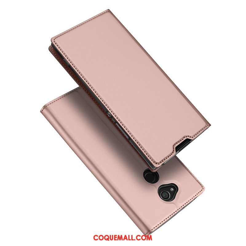 Étui Sony Xperia Xa2 Plus Business Étui En Cuir Incassable, Coque Sony Xperia Xa2 Plus Foncé Téléphone Portable