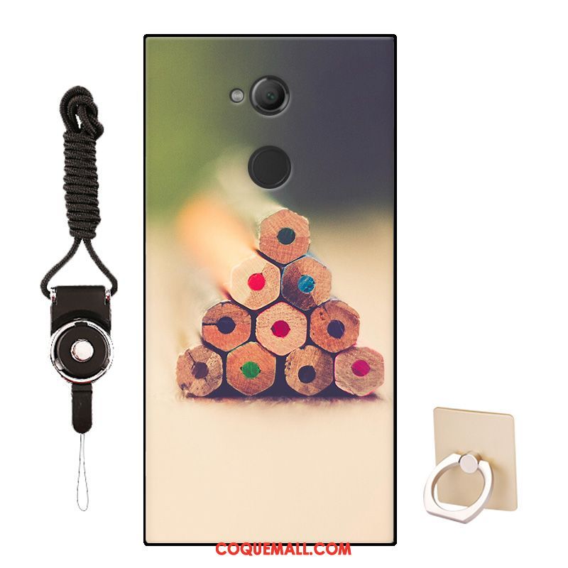 Étui Sony Xperia Xa2 Plus Fluide Doux Protection Noir, Coque Sony Xperia Xa2 Plus Téléphone Portable Modèle