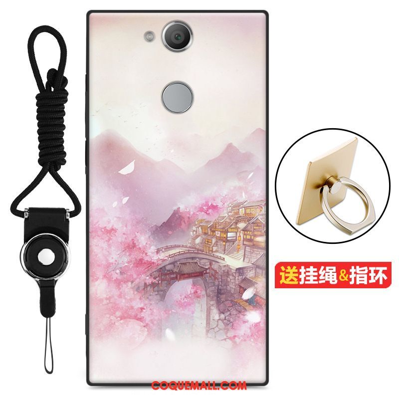 Étui Sony Xperia Xa2 Plus Incassable Tout Compris Dessin Animé, Coque Sony Xperia Xa2 Plus Rose Tendance