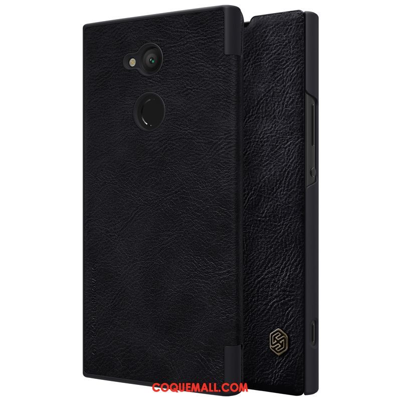 Étui Sony Xperia Xa2 Plus Or Téléphone Portable Cuir Véritable, Coque Sony Xperia Xa2 Plus Business Protection