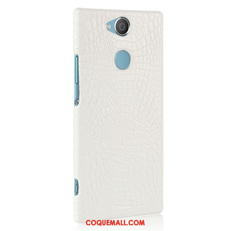 Étui Sony Xperia Xa2 Plus Téléphone Portable Légères Protection, Coque Sony Xperia Xa2 Plus Bleu Crocodile Modèle