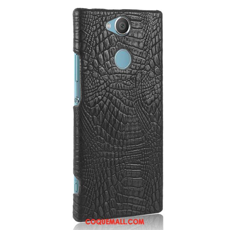 Étui Sony Xperia Xa2 Plus Téléphone Portable Légères Protection, Coque Sony Xperia Xa2 Plus Bleu Crocodile Modèle