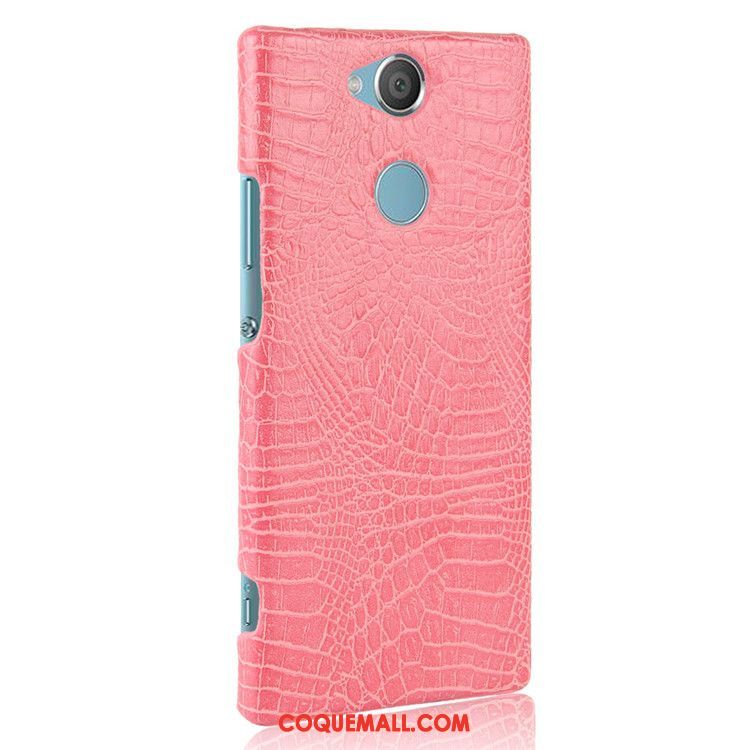 Étui Sony Xperia Xa2 Plus Téléphone Portable Légères Protection, Coque Sony Xperia Xa2 Plus Bleu Crocodile Modèle