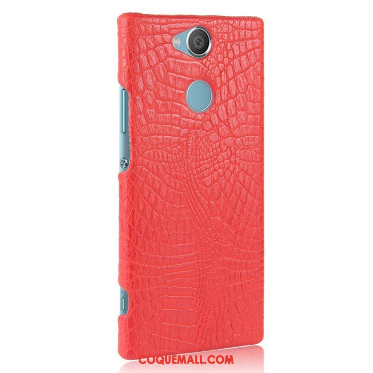 Étui Sony Xperia Xa2 Plus Téléphone Portable Légères Protection, Coque Sony Xperia Xa2 Plus Bleu Crocodile Modèle