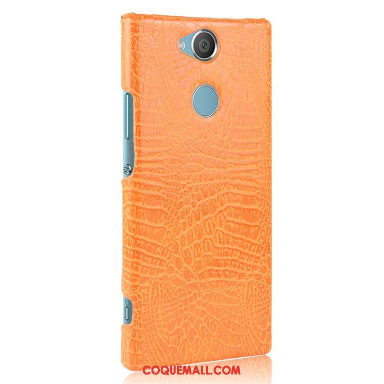 Étui Sony Xperia Xa2 Plus Téléphone Portable Légères Protection, Coque Sony Xperia Xa2 Plus Bleu Crocodile Modèle