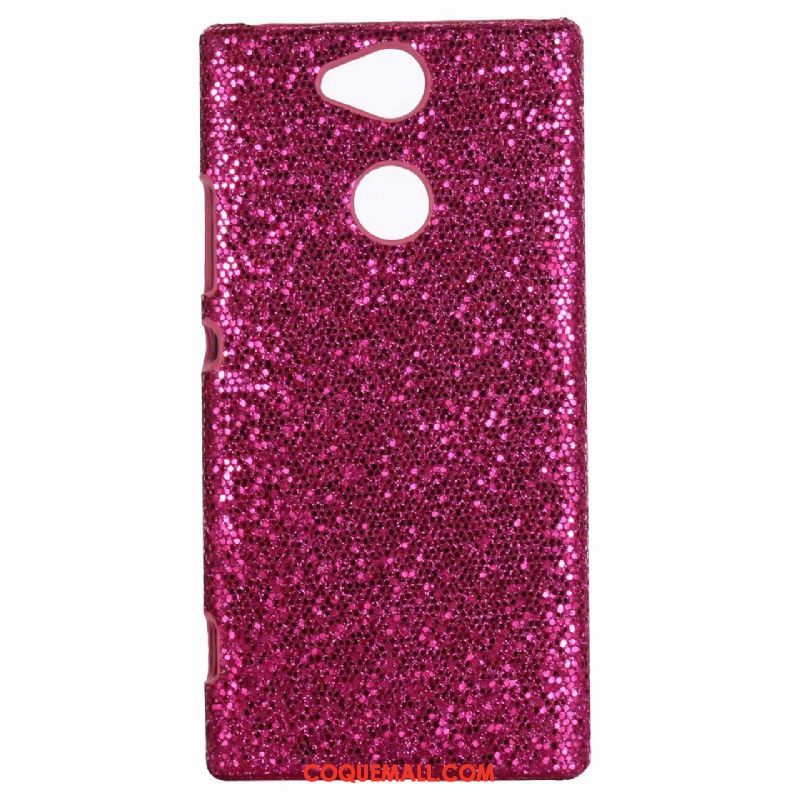 Étui Sony Xperia Xa2 Rose Crocodile Rouge, Coque Sony Xperia Xa2 Modèle Fleurie Téléphone Portable