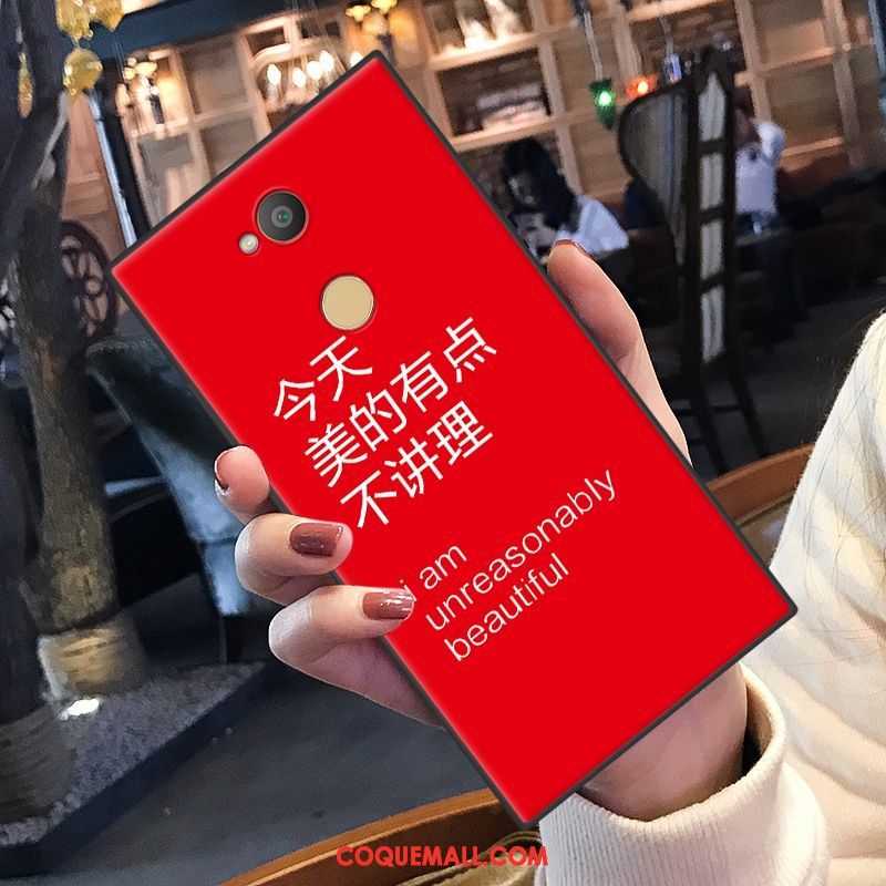 Étui Sony Xperia Xa2 Rouge Téléphone Portable Silicone, Coque Sony Xperia Xa2 Personnalité Amoureux
