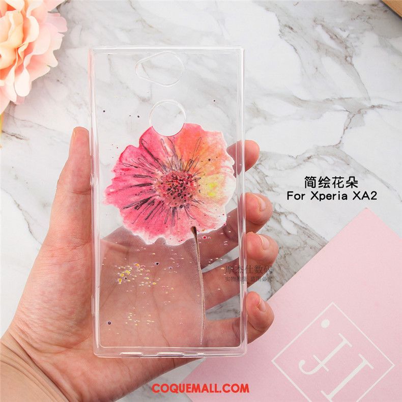 Étui Sony Xperia Xa2 Tout Compris Créatif Très Mince, Coque Sony Xperia Xa2 Téléphone Portable Transparent