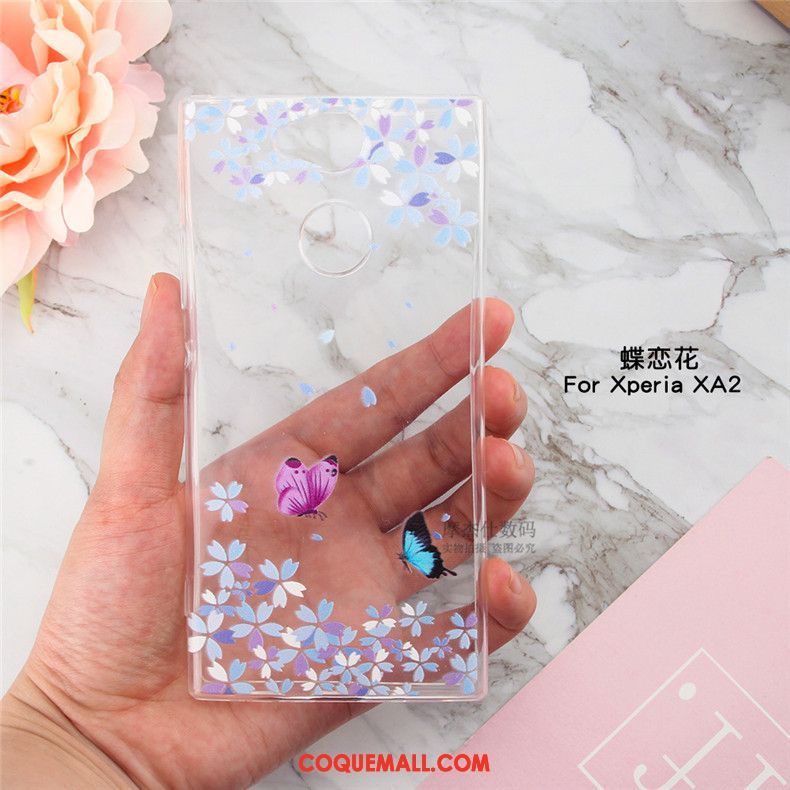 Étui Sony Xperia Xa2 Tout Compris Créatif Très Mince, Coque Sony Xperia Xa2 Téléphone Portable Transparent