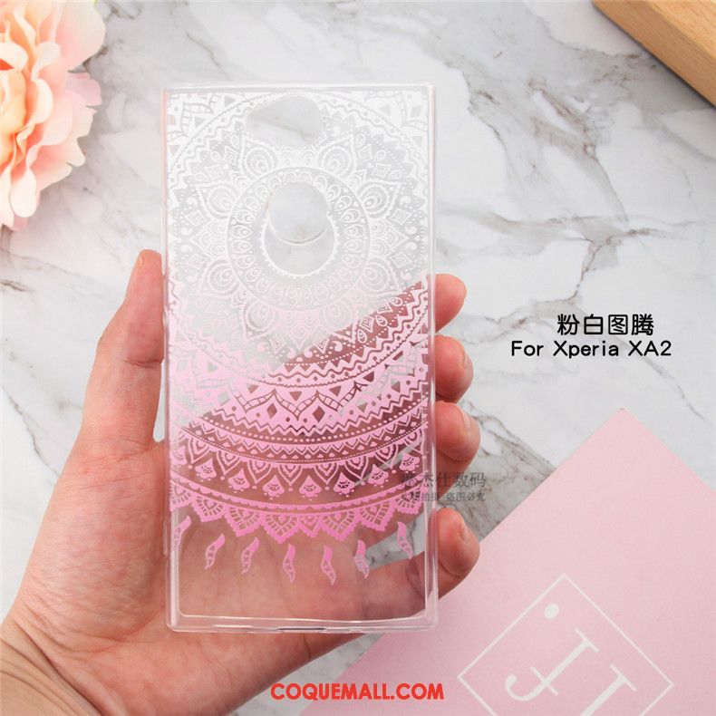 Étui Sony Xperia Xa2 Tout Compris Créatif Très Mince, Coque Sony Xperia Xa2 Téléphone Portable Transparent