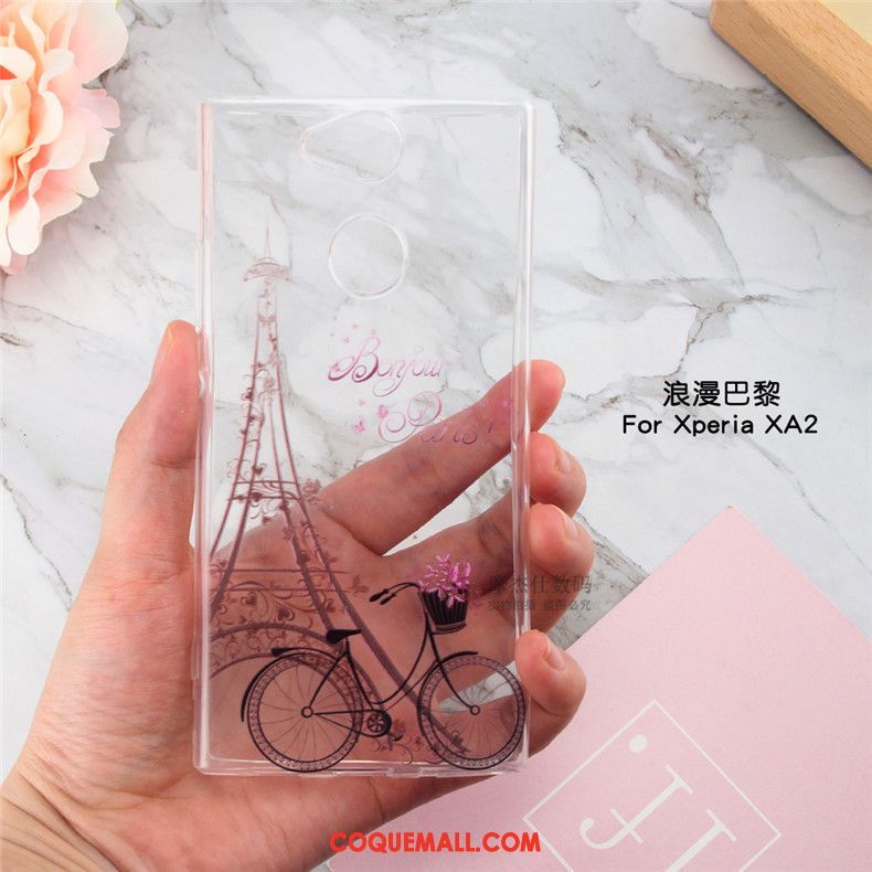 Étui Sony Xperia Xa2 Tout Compris Créatif Très Mince, Coque Sony Xperia Xa2 Téléphone Portable Transparent