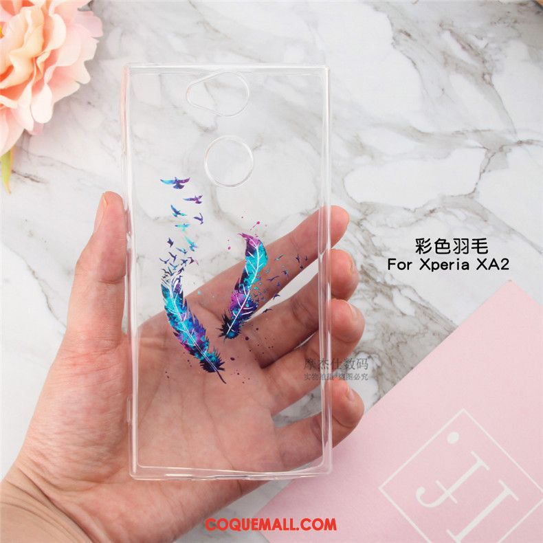 Étui Sony Xperia Xa2 Tout Compris Créatif Très Mince, Coque Sony Xperia Xa2 Téléphone Portable Transparent