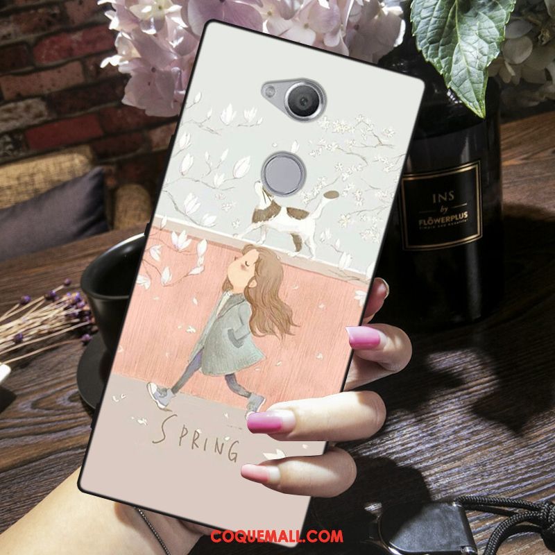 Étui Sony Xperia Xa2 Téléphone Portable Rose Tendance, Coque Sony Xperia Xa2 Tout Compris Incassable