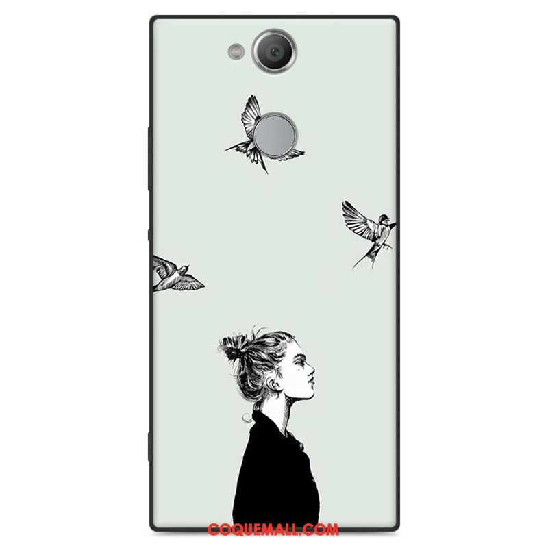 Étui Sony Xperia Xa2 Ultra Amoureux Fluide Doux Protection, Coque Sony Xperia Xa2 Ultra Téléphone Portable Délavé En Daim