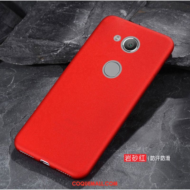 Étui Sony Xperia Xa2 Ultra Rouge Protection Personnalité, Coque Sony Xperia Xa2 Ultra Simple Couleur Unie