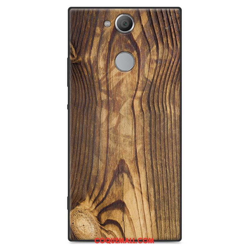 Étui Sony Xperia Xa2 Ultra Silicone Grain De Bois Personnalité, Coque Sony Xperia Xa2 Ultra Protection Téléphone Portable