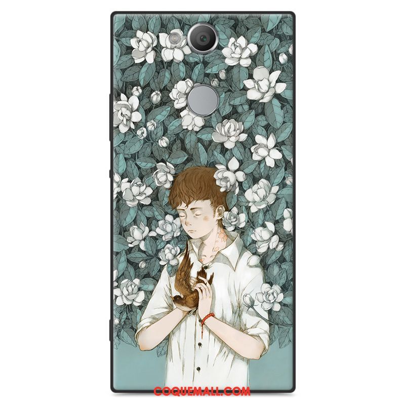 Étui Sony Xperia Xa2 Ultra Vert Petit Art, Coque Sony Xperia Xa2 Ultra Téléphone Portable Protection