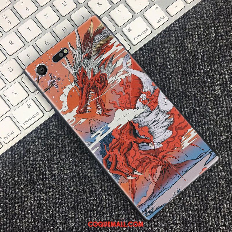 Étui Sony Xperia Xz Premium Tout Compris Vent Sakura, Coque Sony Xperia Xz Premium Noir Téléphone Portable