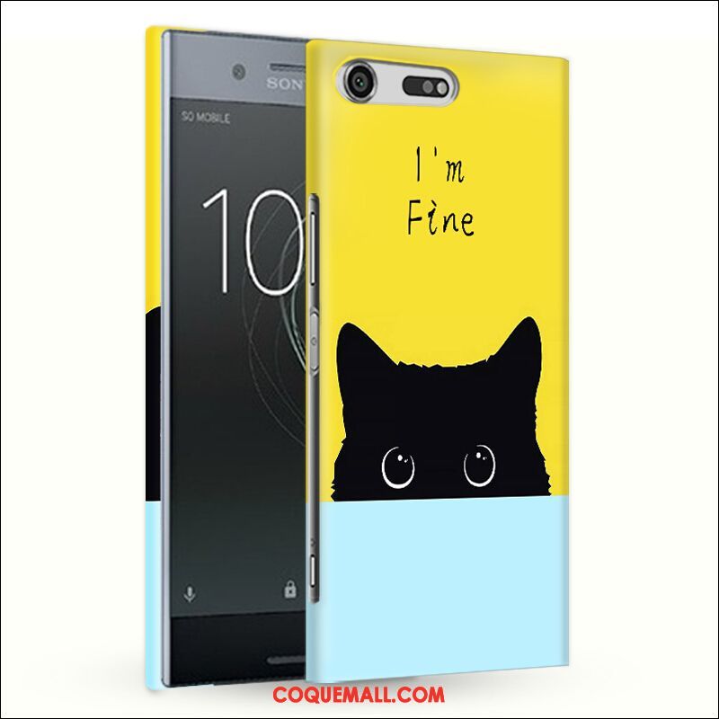 Étui Sony Xperia Xz Premium Téléphone Portable Difficile Chiens, Coque Sony Xperia Xz Premium Chat Bleu