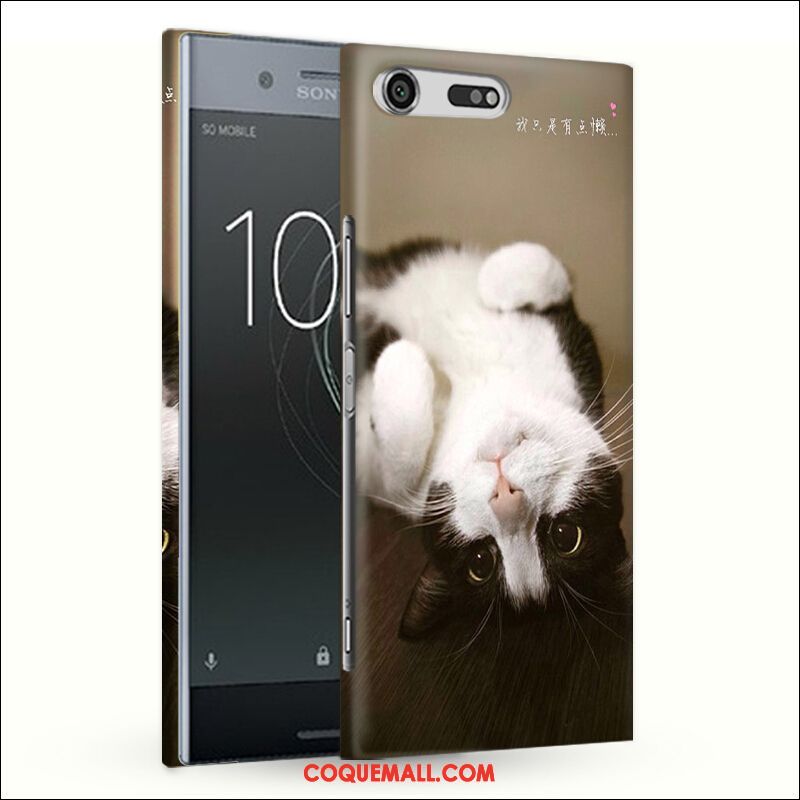 Étui Sony Xperia Xz Premium Téléphone Portable Difficile Chiens, Coque Sony Xperia Xz Premium Chat Bleu