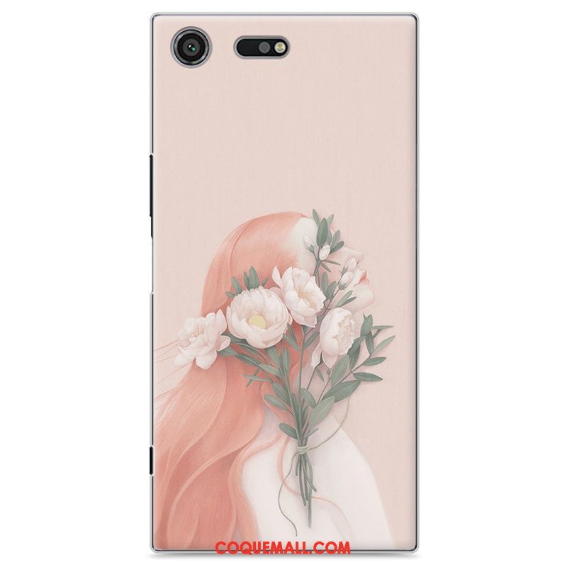 Étui Sony Xperia Xz Premium Téléphone Portable Frais Peinture, Coque Sony Xperia Xz Premium Rouge Protection