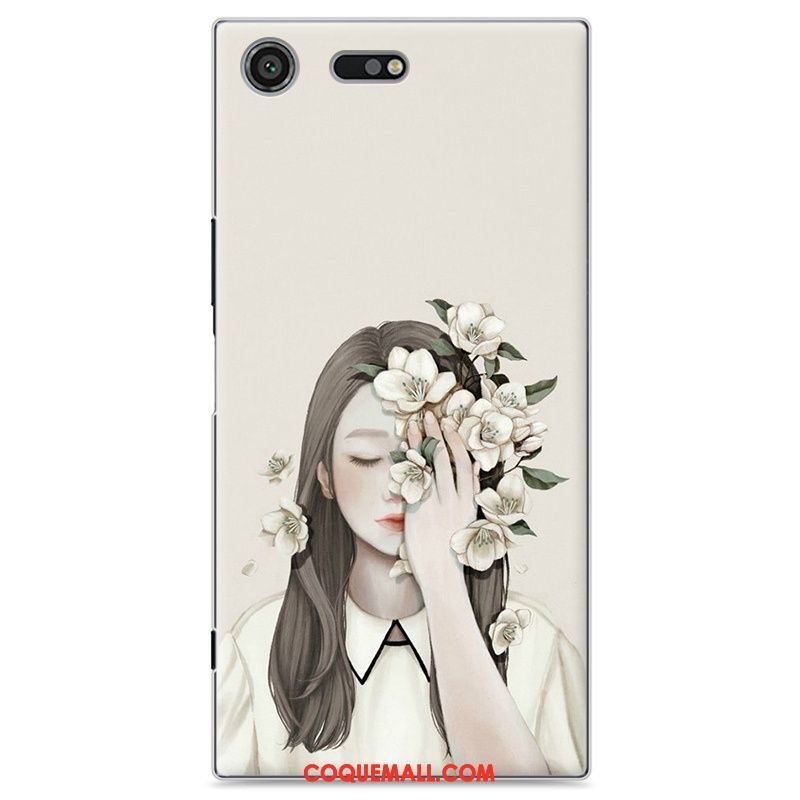 Étui Sony Xperia Xz Premium Téléphone Portable Frais Peinture, Coque Sony Xperia Xz Premium Rouge Protection