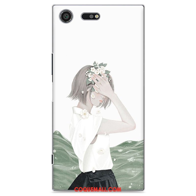 Étui Sony Xperia Xz Premium Téléphone Portable Frais Peinture, Coque Sony Xperia Xz Premium Rouge Protection