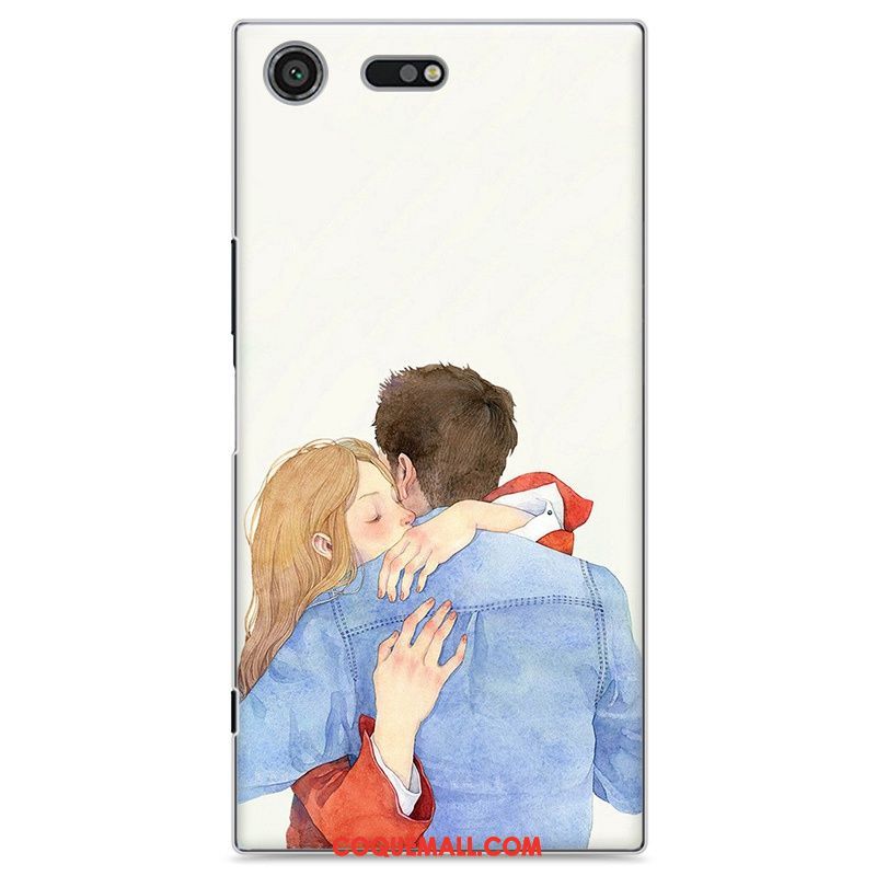 Étui Sony Xperia Xz Premium Téléphone Portable Frais Peinture, Coque Sony Xperia Xz Premium Rouge Protection