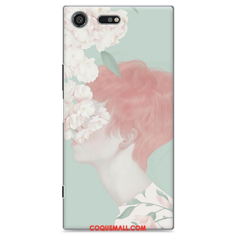 Étui Sony Xperia Xz Premium Téléphone Portable Frais Peinture, Coque Sony Xperia Xz Premium Rouge Protection