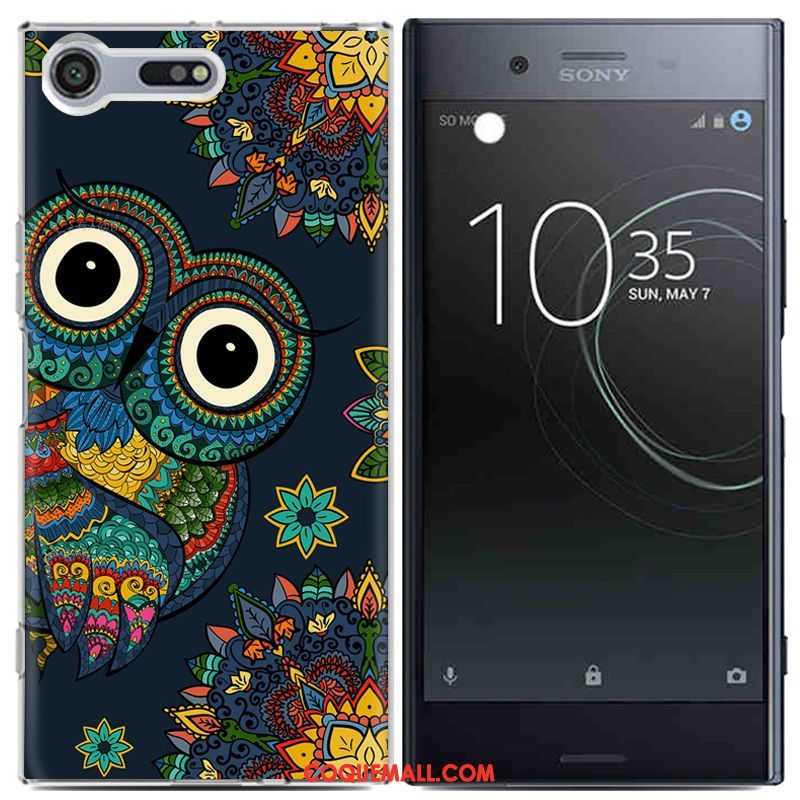 Étui Sony Xperia Xz Premium Téléphone Portable Peinture Noir, Coque Sony Xperia Xz Premium Créatif Coque En Silicone Beige