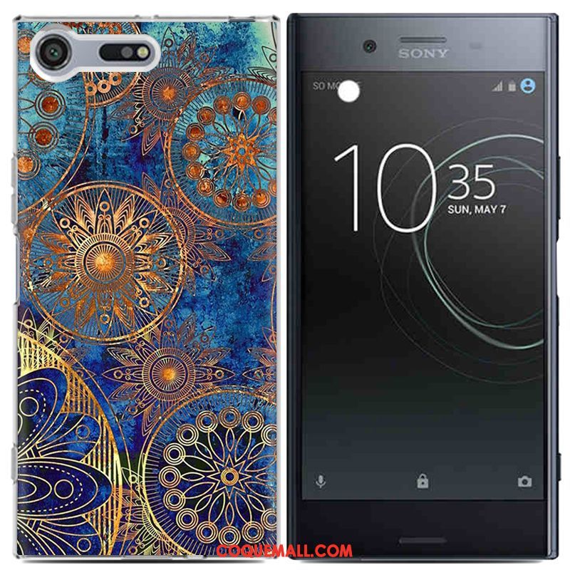 Étui Sony Xperia Xz Premium Téléphone Portable Peinture Noir, Coque Sony Xperia Xz Premium Créatif Coque En Silicone Beige