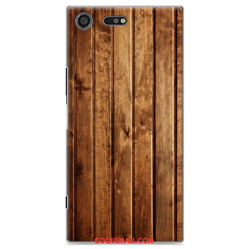 Étui Sony Xperia Xz Premium Téléphone Portable Peinture Protection, Coque Sony Xperia Xz Premium Noir Bois